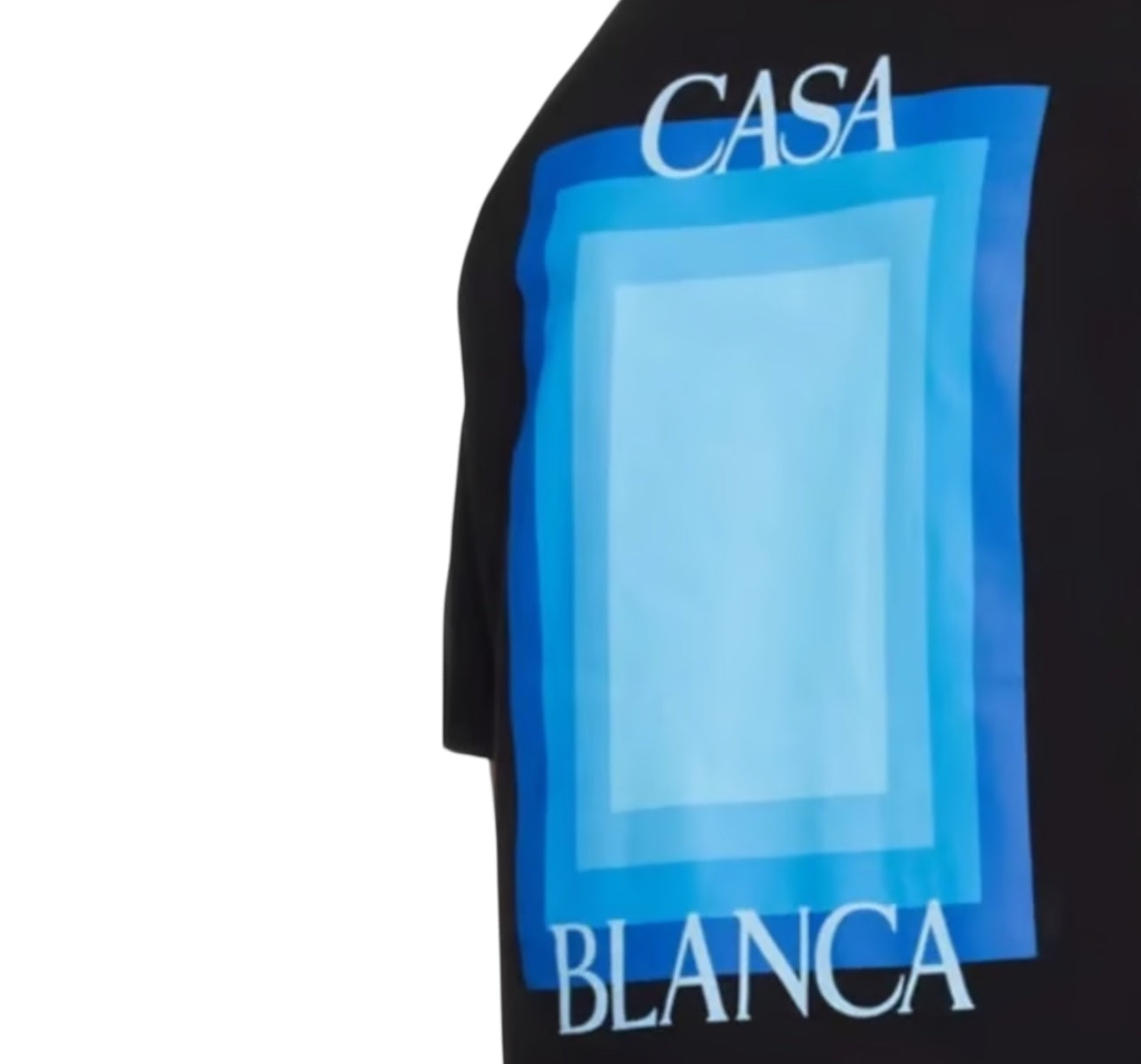 Casablanca Degrade Screen Design Black T-Shirt