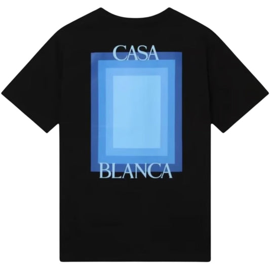 Casablanca Degrade Screen Design Black T-Shirt